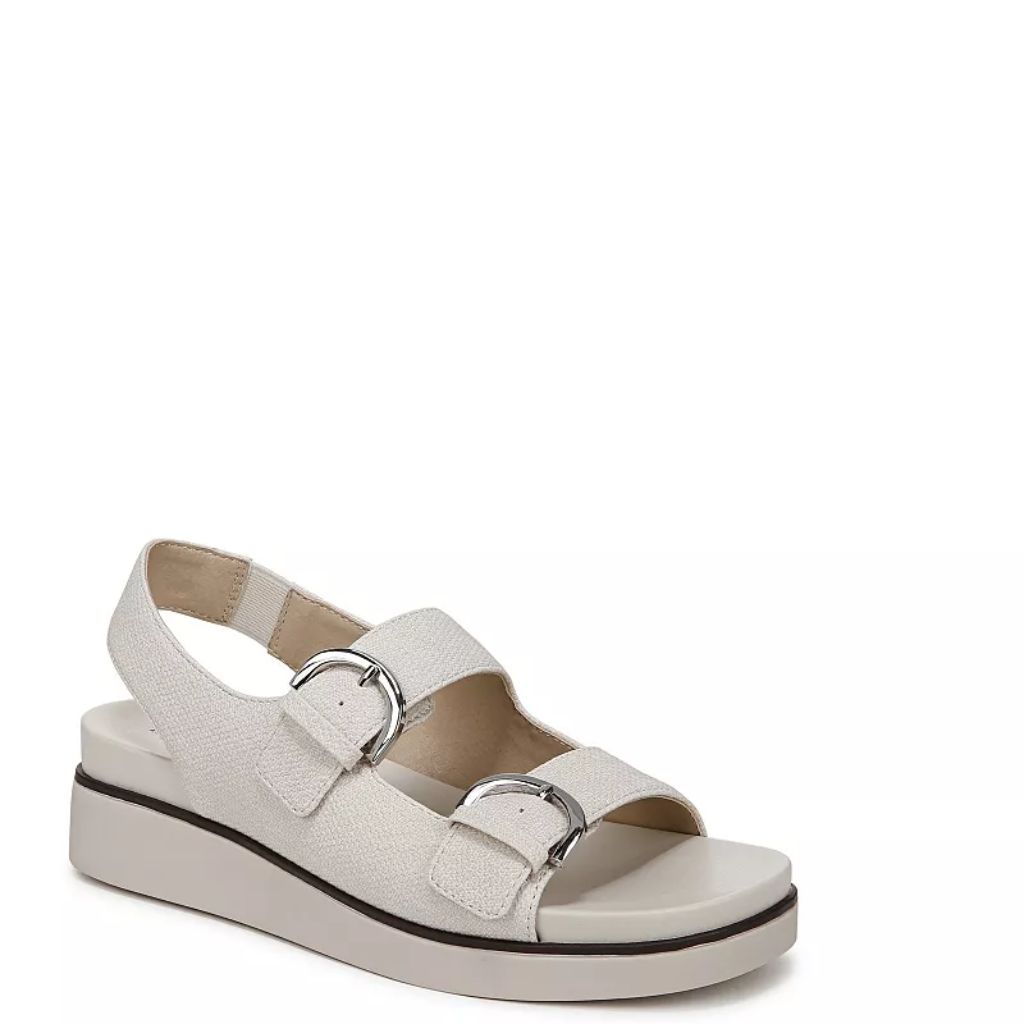 LifeStride Goodie Women's Slingback Platform Sandals, Size: 5, Ivory