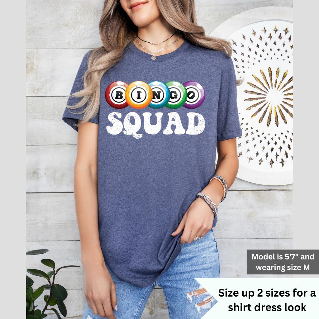 Kite and Crest Bingo Squad T-Shirt – Navy - XL
