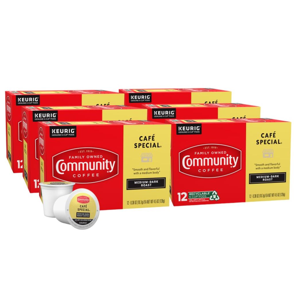 Community Coffee Cafe Special Medium-Dark Roast Keurig K-Cup Coffee Pods, 72ct