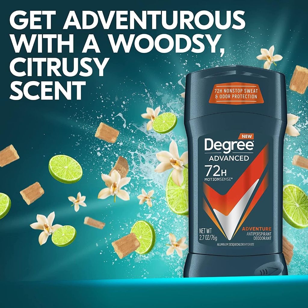 Degree Deodorant 2.7 Ounce Mens Adventure (Pack of 2)
