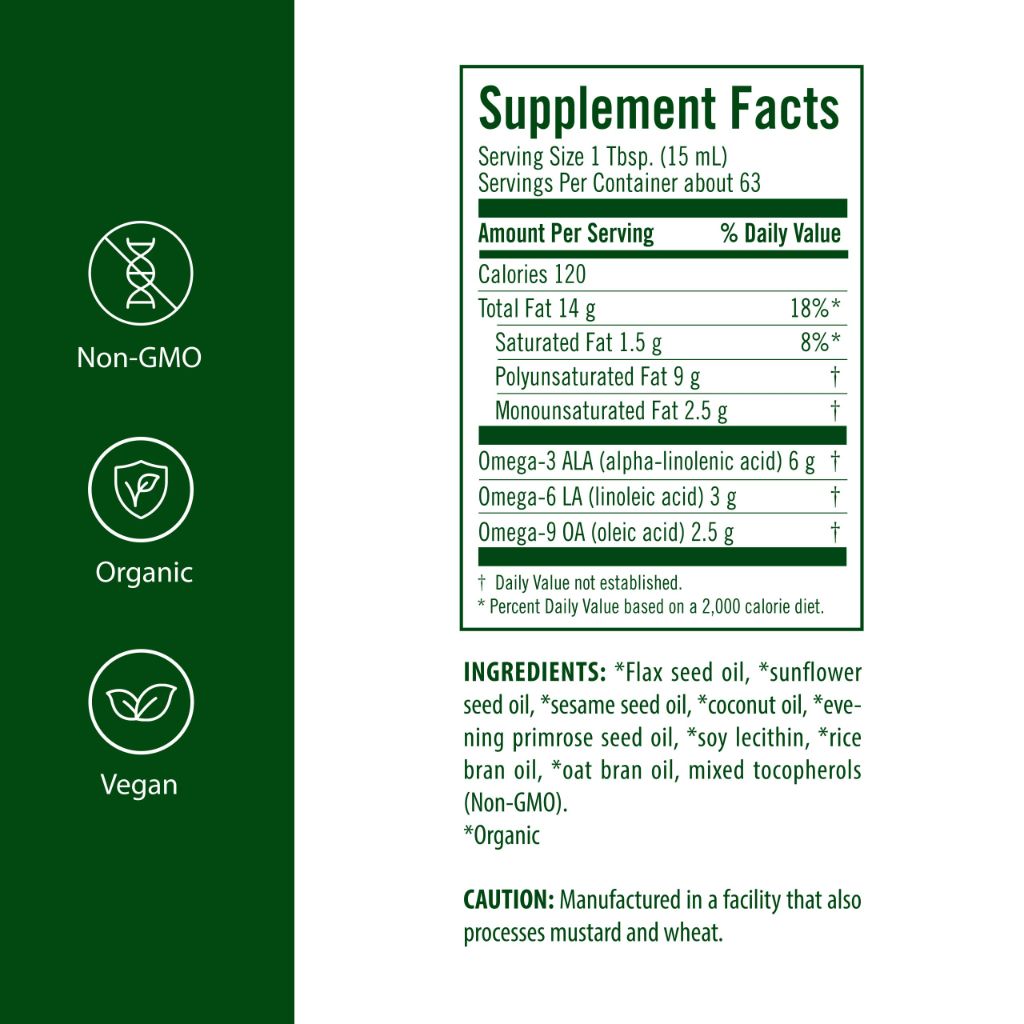Flora Health UDO’s Oil Omega 3-6-9 Blend - 32 fl. oz.