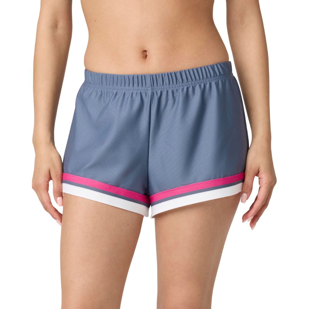 Florence by mills Women's FBM Playbook Collection Mesh Boxer Short, Grisaille, Large