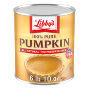 Libby's 100% Pure Pumpkin,  Pumpkin Pie Filling, Bulk, 6 lb 10 oz Can