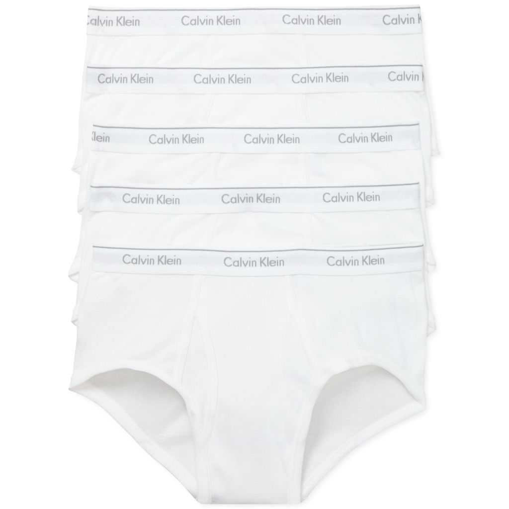 Calvin Klein Men's 5-Pack Cotton Classics Briefs Underwear (Size L)