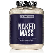 Naked Mass Weight Gainer Protein Powder - Vanilla, 8lb.