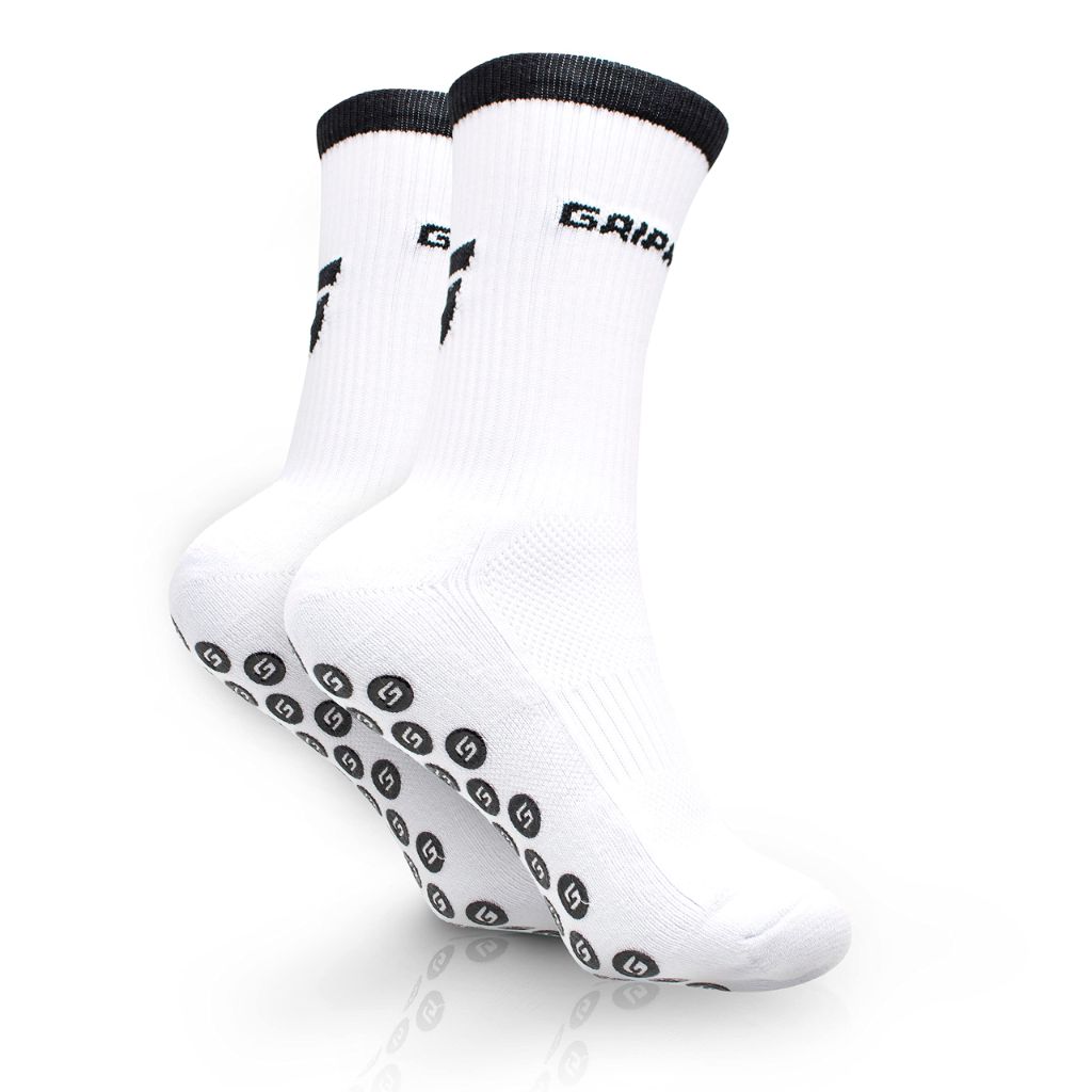 (SZ 39-45) GRIPMODE unisex sports socks | white