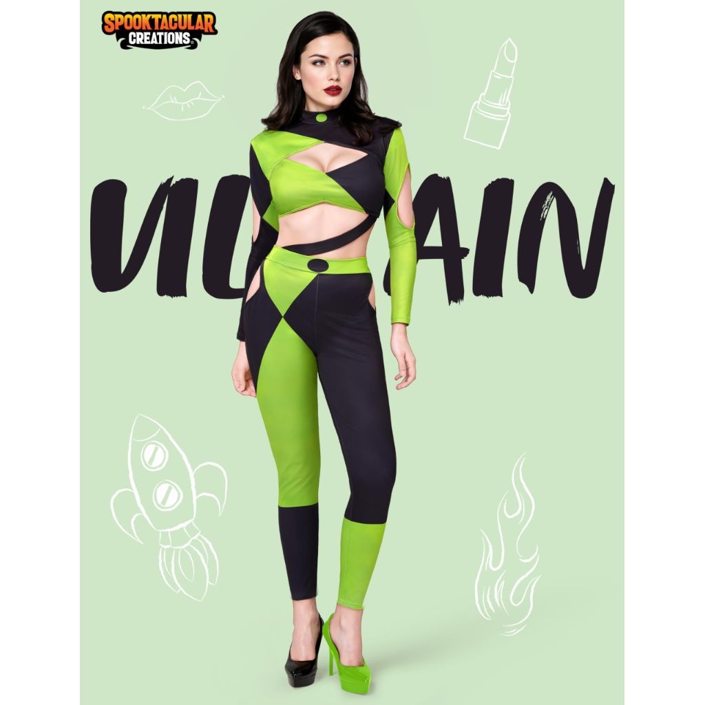 Spooktacular Creations Villain Halloween  for Women Costumes | Black Green