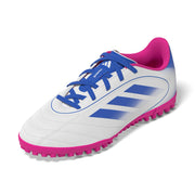 adidas Unisex-Kids Goletto IX Turf Soccer Cleats - White/Bright Royal/Shock Pink, Size 5