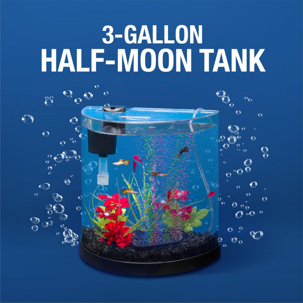 Tetra 3 Gallon Small Fish Tank, Aquarium Starter Kit with Filter