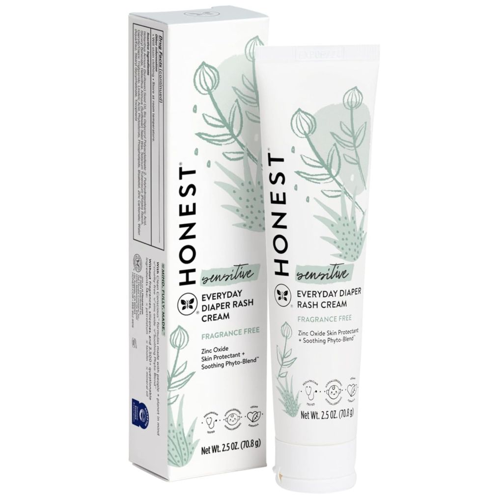 The Honest Company Hypoallergenic Diaper Rash Cream, 2.5 oz