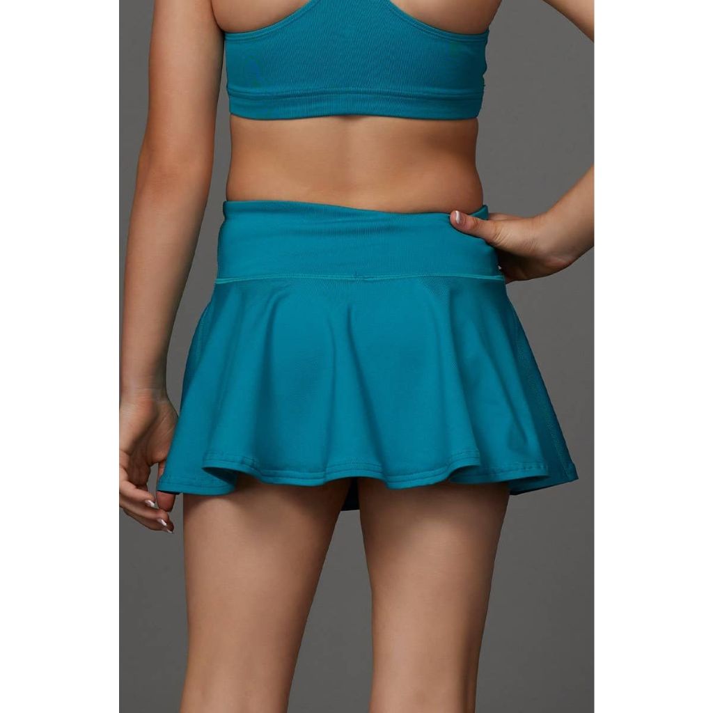 Rebel Athletic Legendary Flouncy Skirt in Teal, Size XL