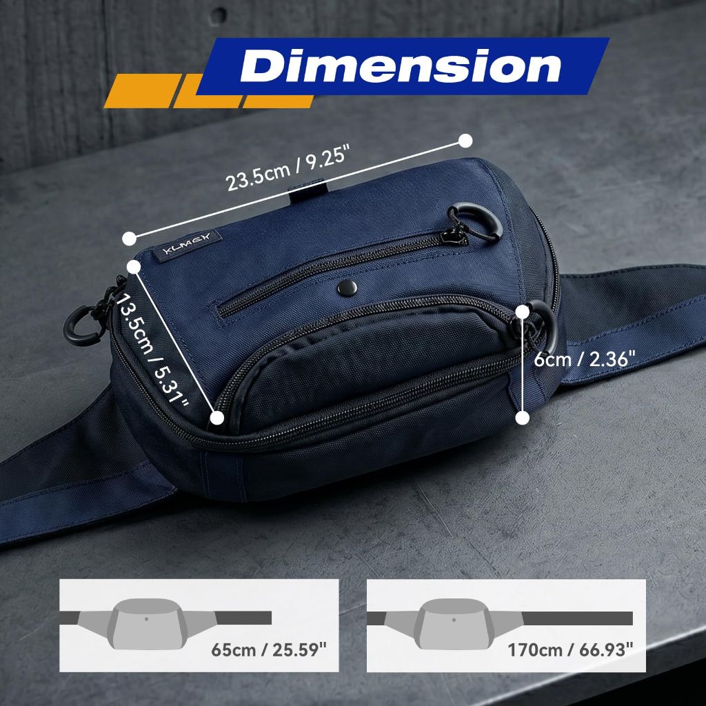 AGPTEK Tactical Compact CCW Waist Bag with Adjustable Holster - Navy