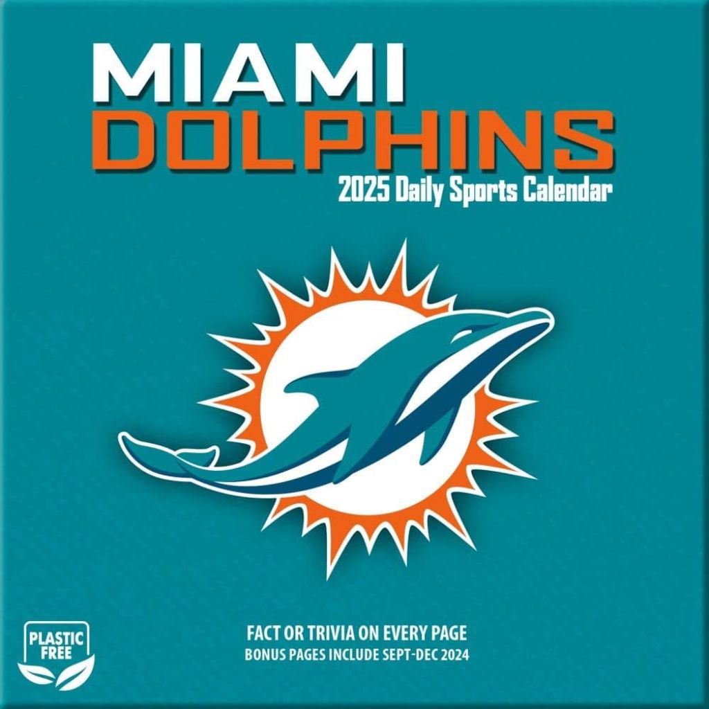 TURNER SPORTS Miami Dolphins 2025 Box Calendar