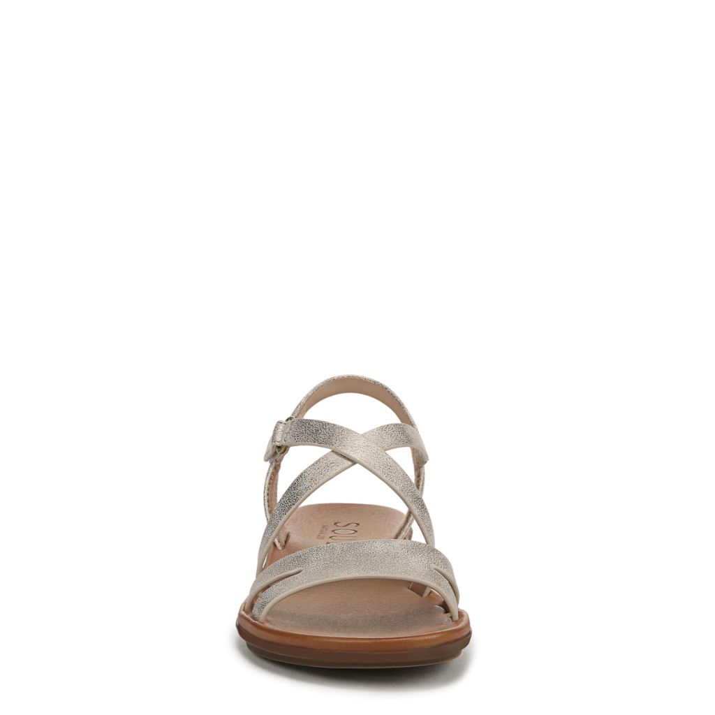 Naturalizer SOUL Women's Shenna Sandal Gold Metallic 11 M