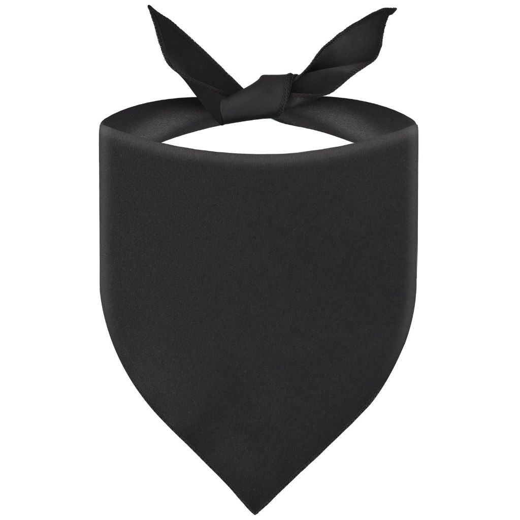 Uoiispet Blank Black Dog Bandana, DIY Plain Dog Bandana Solid Scarf for Medium Dogs Birthday/Party/Wedding Fun Pet Idea Gift 1PCS