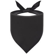 Uoiispet Blank Black Dog Bandana, DIY Plain Dog Bandana Solid Scarf for Medium Dogs Birthday/Party/Wedding Fun Pet Idea Gift 1PCS