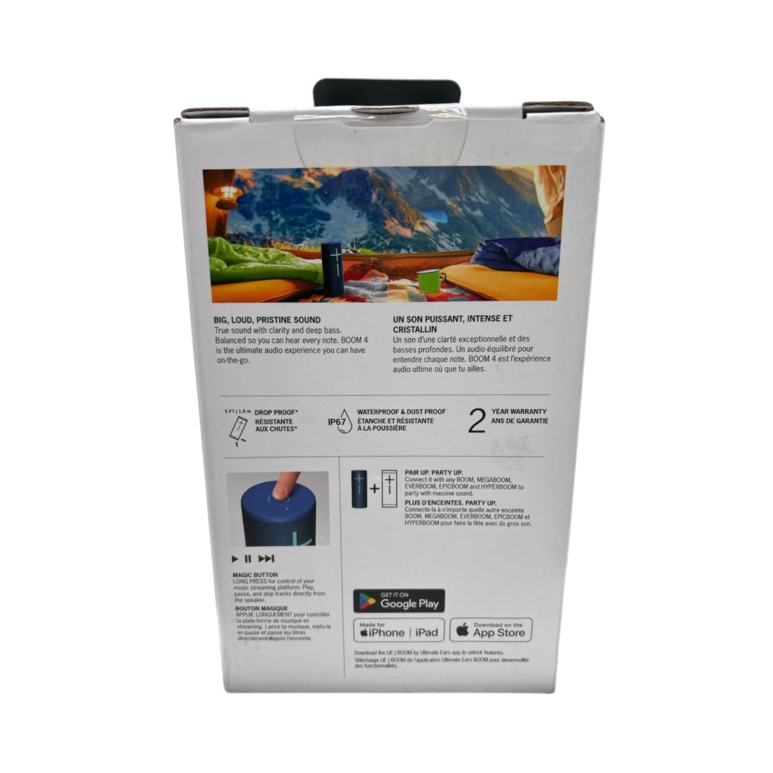 Ultimate Ears BOOM 4 Wireless Bluetooth Speaker - Blue