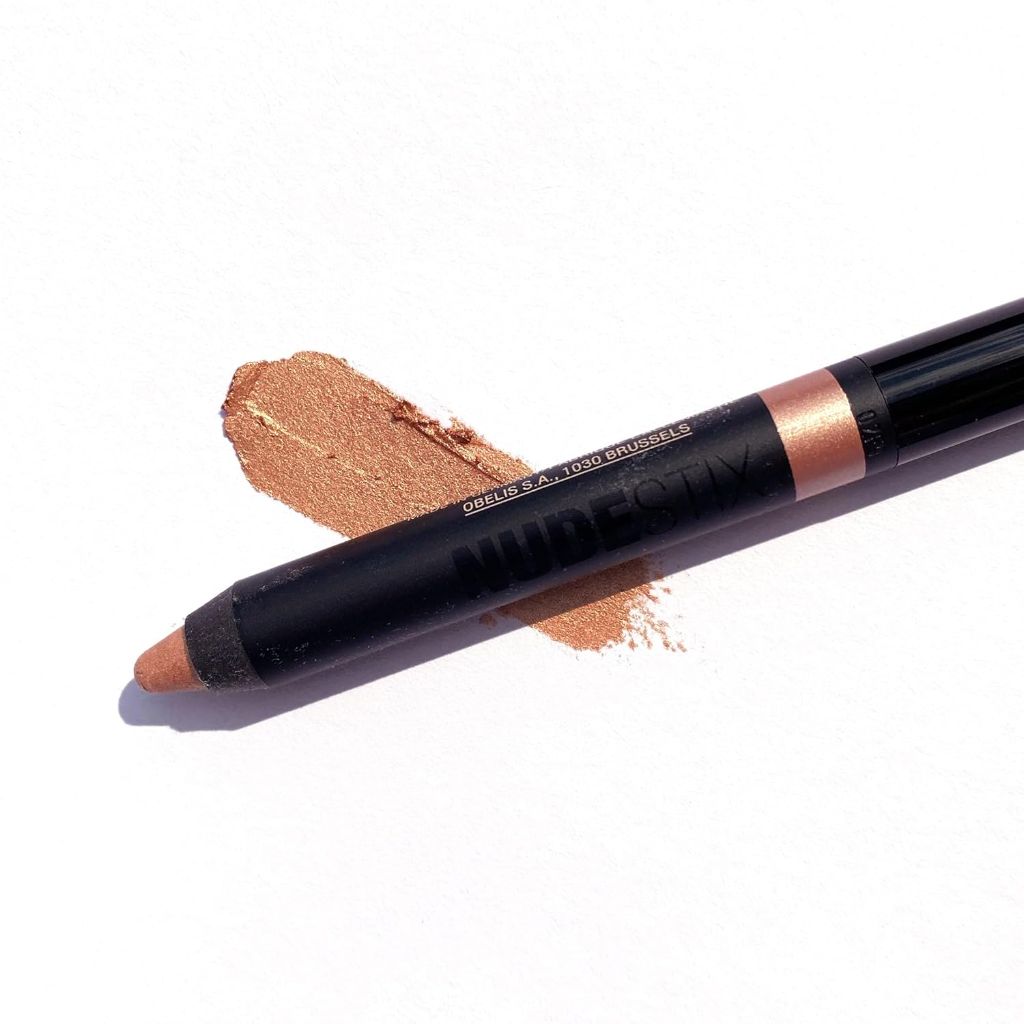 Nudestix Magnetic Luminous Eye Color Pencil, Eyeshadow + Eyeliner + Primer + Highlighter Stick - Praia (Satin Finish)