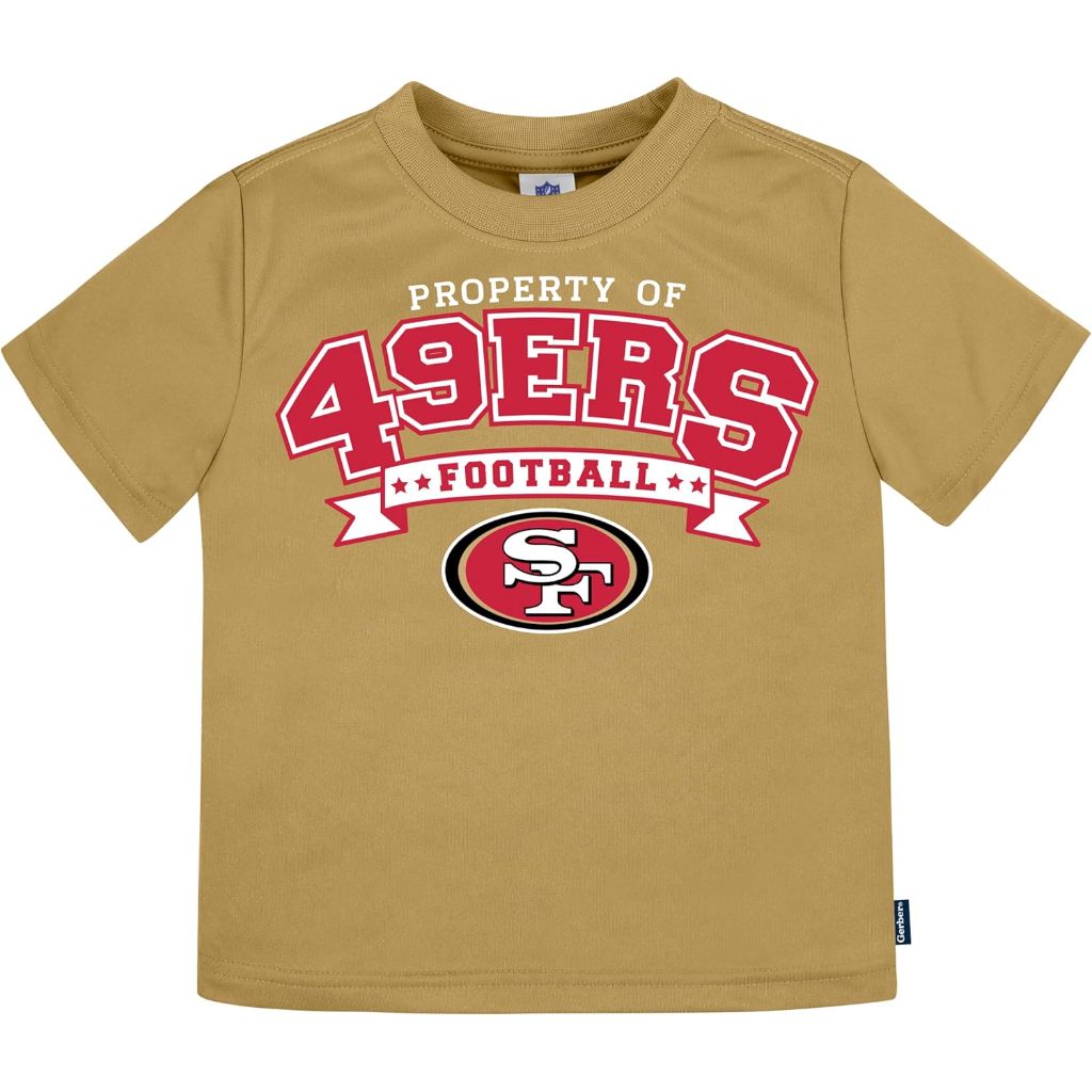 Gerber NFL Unisex-Baby NFL Short Sleeve Team Fan Tee Shirt, Pack of 3 12Months5-7C1