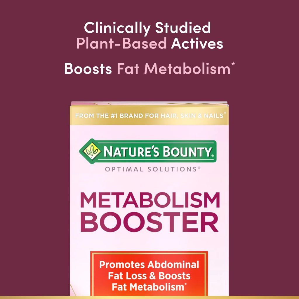 Nature’s Bounty Optimal Solutions Metabolism Booster Supplement, 60 Capsules