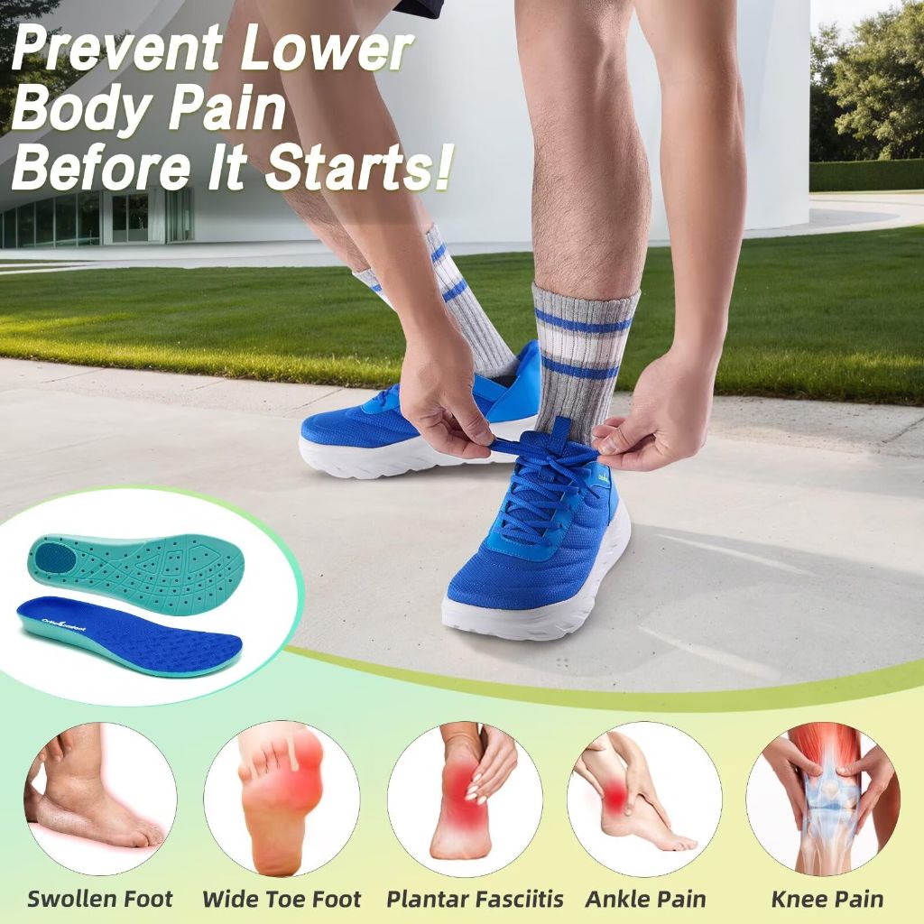 Men's Orthopedic Diabetic Wide Tennis Shoes: Comfortable Hammer Toes High Arch Supportive Neuropathy Heel Spur Walking Shoes, Lightweight Stylish Sneakers for Easy On/Off Dark Blue Size 10.5