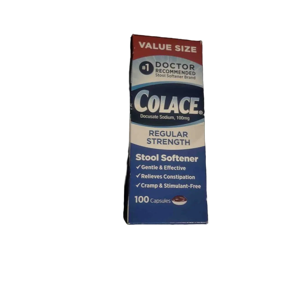 Colace Regular Strength Stool Softener 100 Mg Capsules, 100 CT