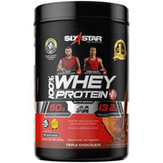 Six Star 100% Whey Protein Plus Powder - Triple Chocolate Powder, 18 Svgs