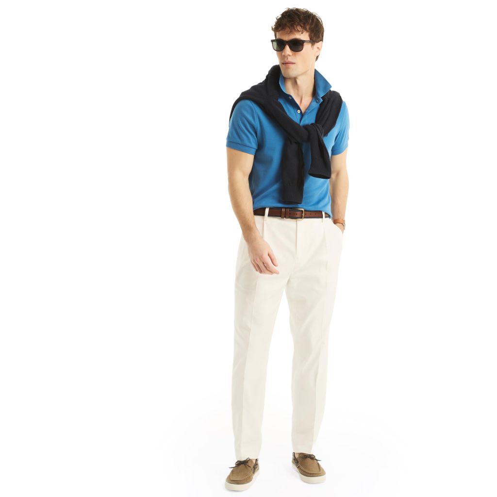 Nautica Miami Vice x Double Pleated Linen Pant, Sail White, 40Wx34L