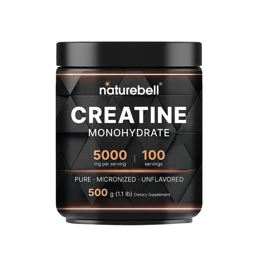 NatureBell Creatine Monohydrate Powder  Vegan & Keto Friendly - Unflavored