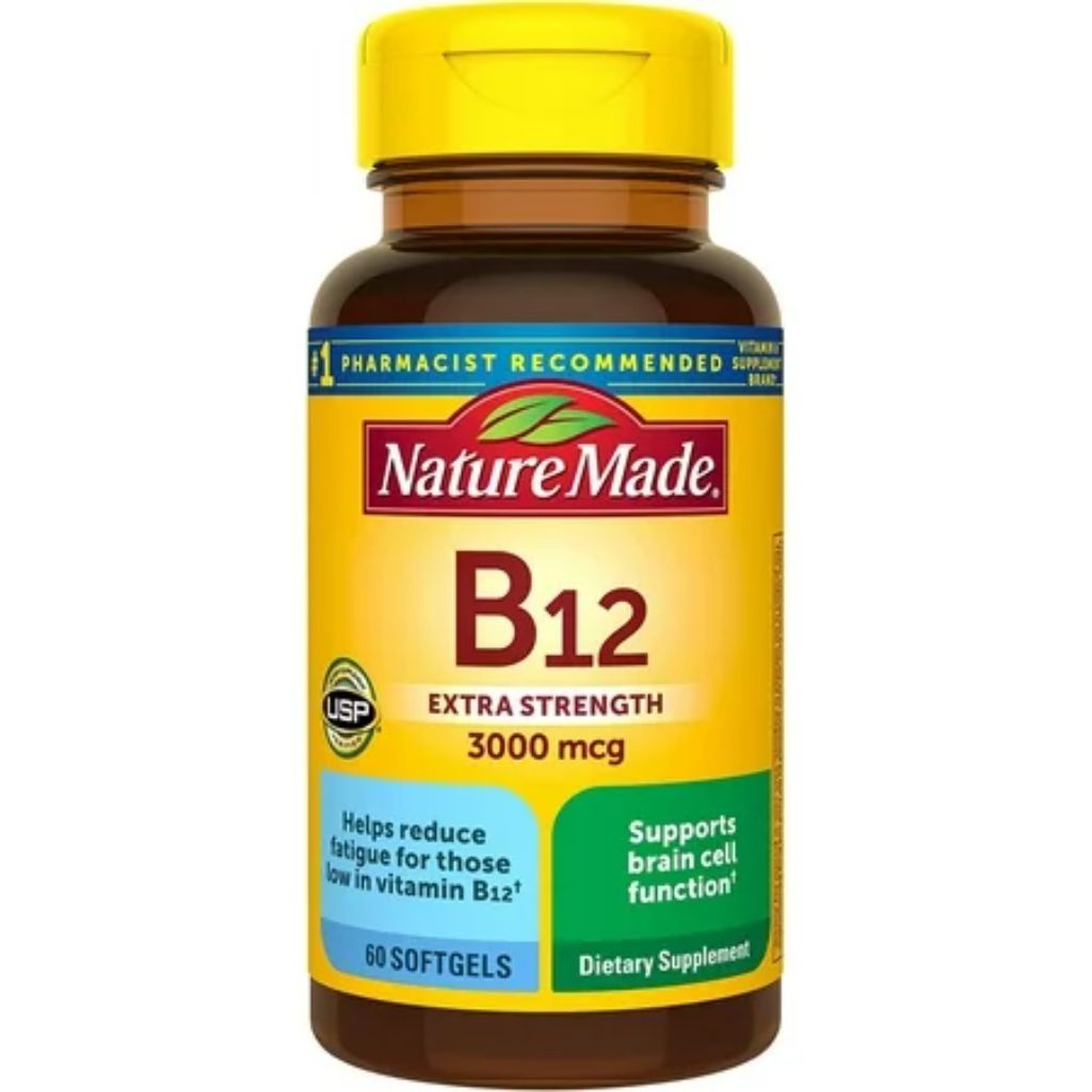 Nature Made B-12 Vitamin 3000 mcg - 60 Softgels