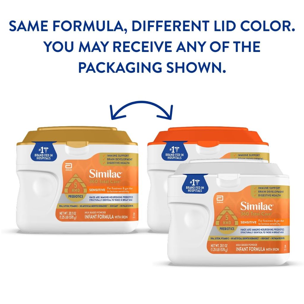 Similac 360 Total Care Sensitive Infant Formula - 20.1oz Tub