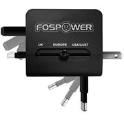 FosPower FUSE Universal World Wide 3.1A Traveler AC Charger Adapter with Dual USB Port for Apple iPhone 6S/6/5/5S/5C/4S, Samsung Galaxy S6/S5/S4/Note
