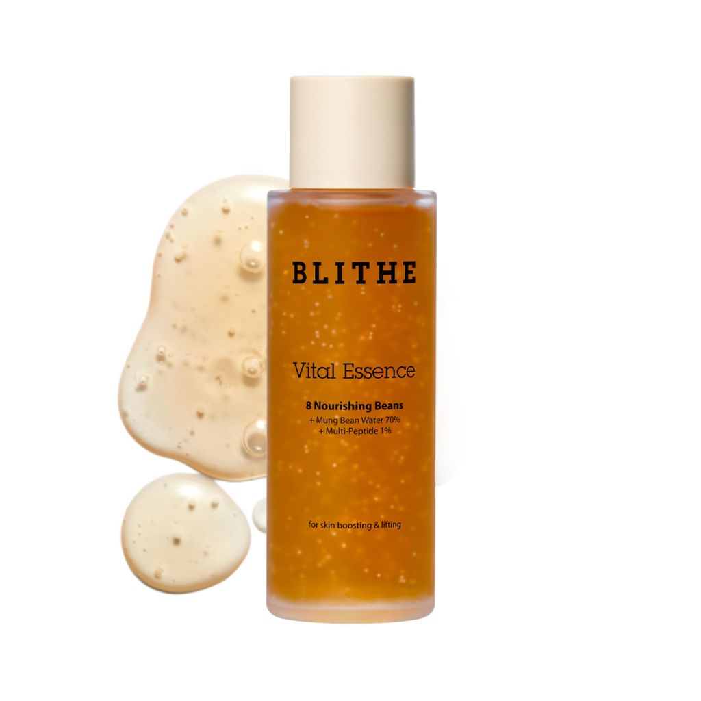 BLITHE Vital Essence 8 Beans - Korean Skin Care Elasticity & Skin Barrier, Adenosine Vitamin E - Fermented Olive & Argan Oil (4.1 fl oz)