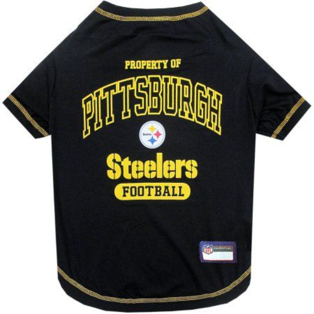Pets First NFL AFC North T-Shirt for Dogs, Small, Pittsburgh Steelers