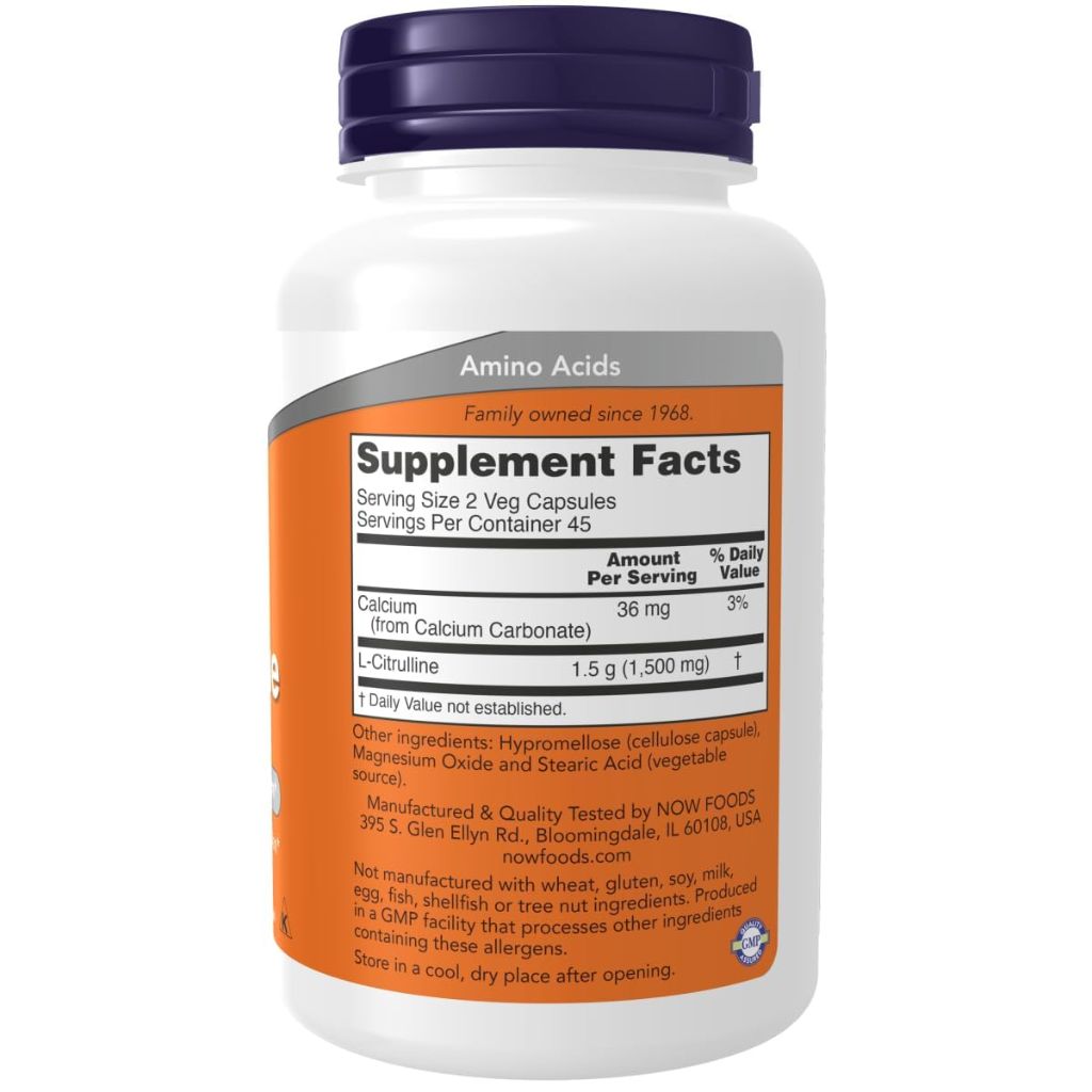 Now Foods L-Citrulline, 90 Count