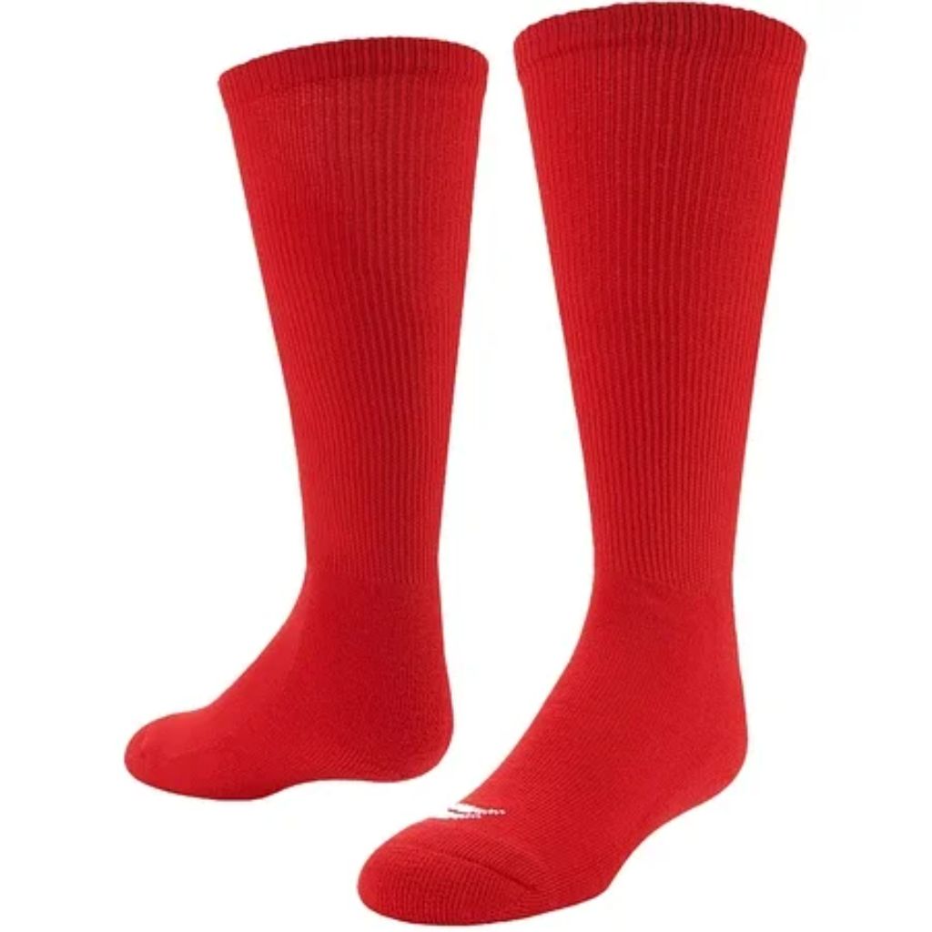 Sof Sole Baseball/Softball Over-The-Calf Socks 2-Pack - Large - Red