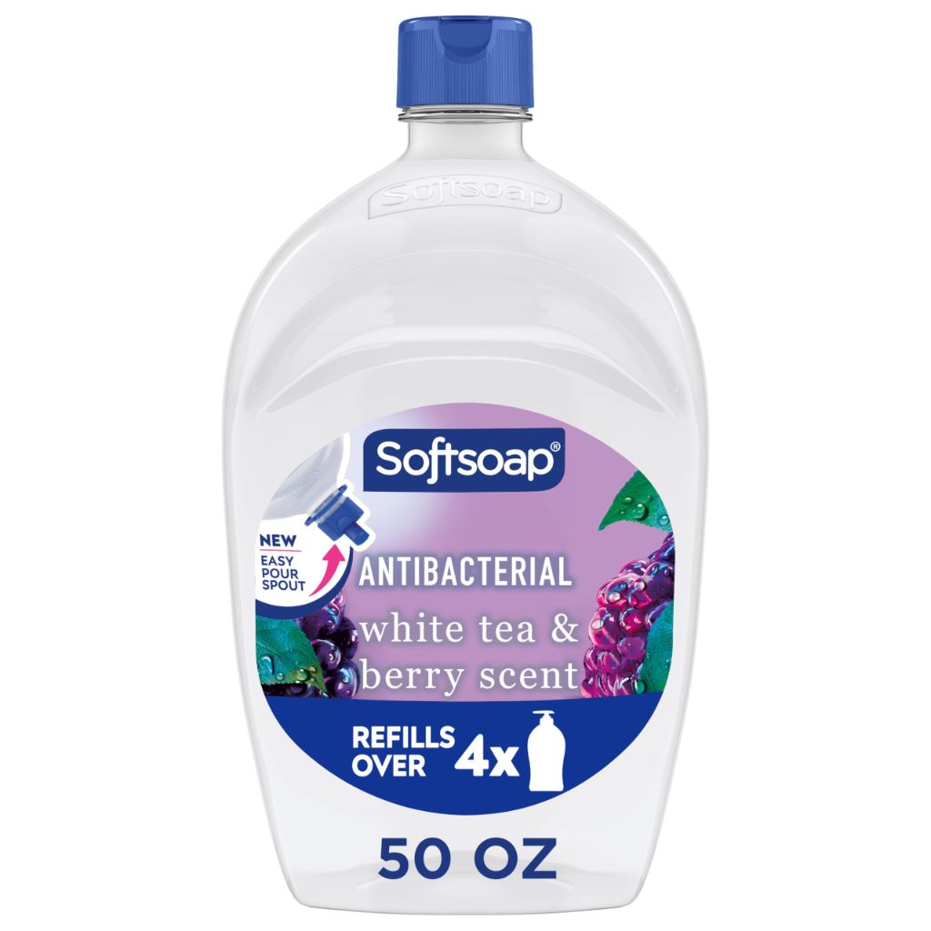 Softsoap Antibacterial Liquid Hand Soap Refill - White Tea and Berry, 50 fl. oz.