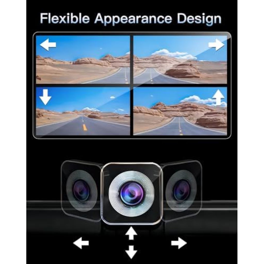 Portable Wireless CarPlay Touchscreen for Car: 4K Apple Carplay & Android Auto Car Play Screen with 4K Dash Cam/1080p Rear Camera/GPS Navigation/Bluetooth/Mirror Link/AirPlay (Obsidian Black-10IN)