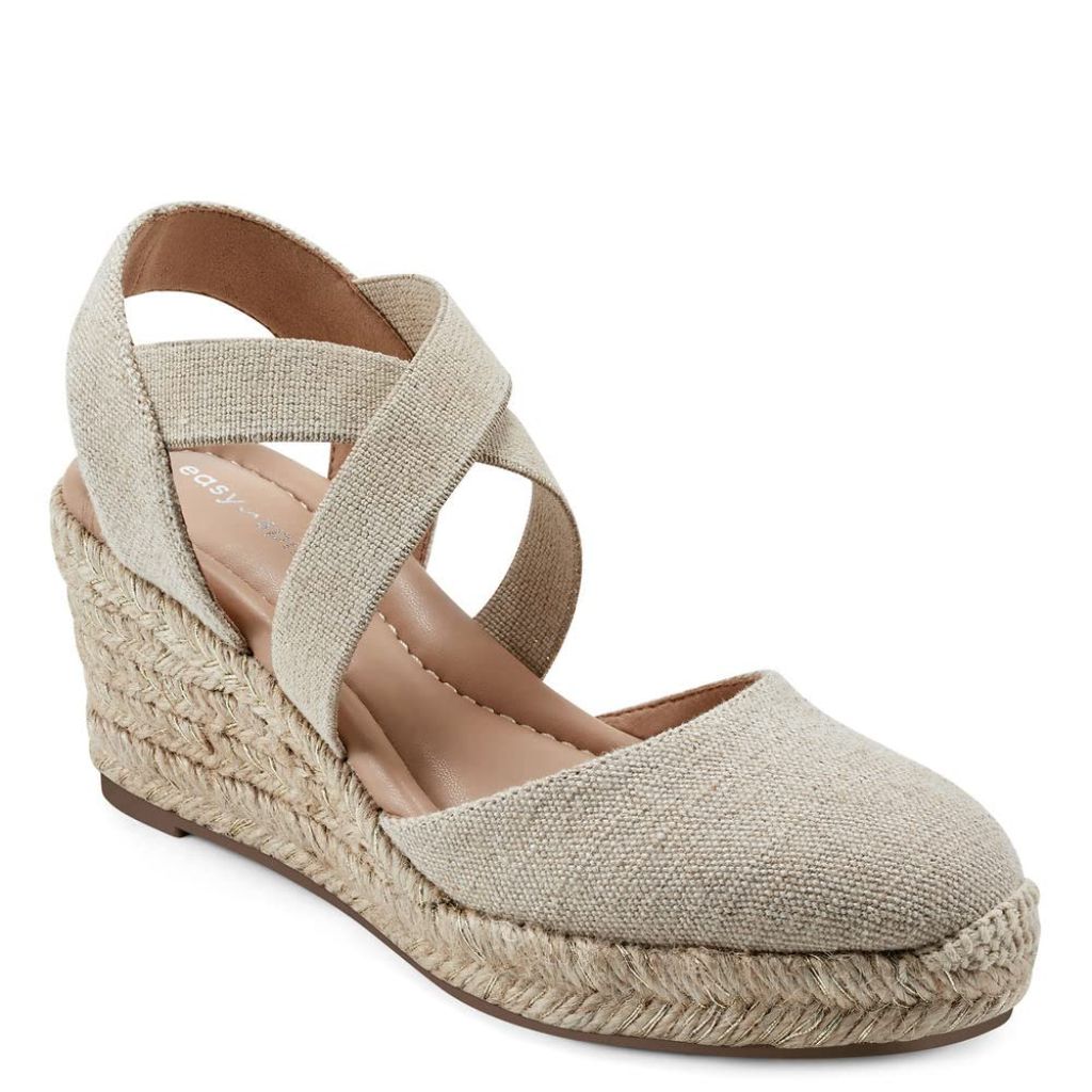 Easy Spirit Meza Womens Slip On 8 BM US Medium NeutralGold