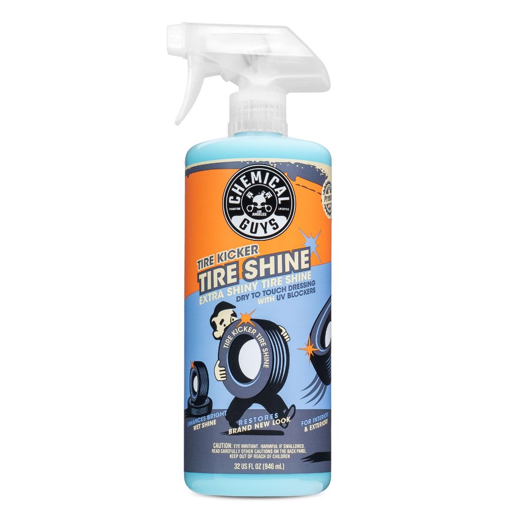 Chemical Guys Tire Kicker Sprayable Extra Glossy Tire Shine (Works on Rubber, Vinyl & Plastic) Safe for Cars, Trucks, Motorcycles, RVs & More, Extra Large Size 32 fl oz