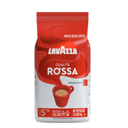 Lavazza Qualità Rossa Whole Bean Coffee, Medium Roast, Arabica and Robusta Blend - 2.2lb