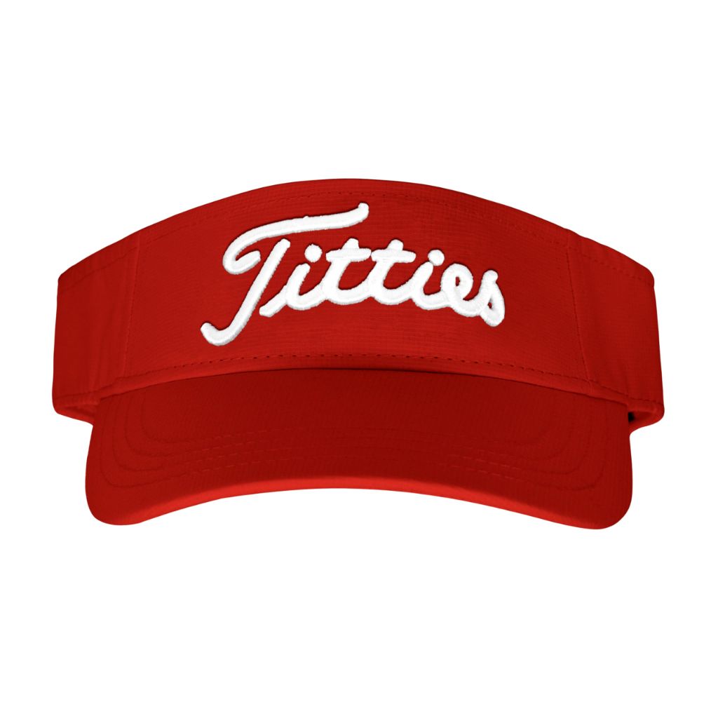 Tittiess Golf Visors Hats for Men Women ,Red 2