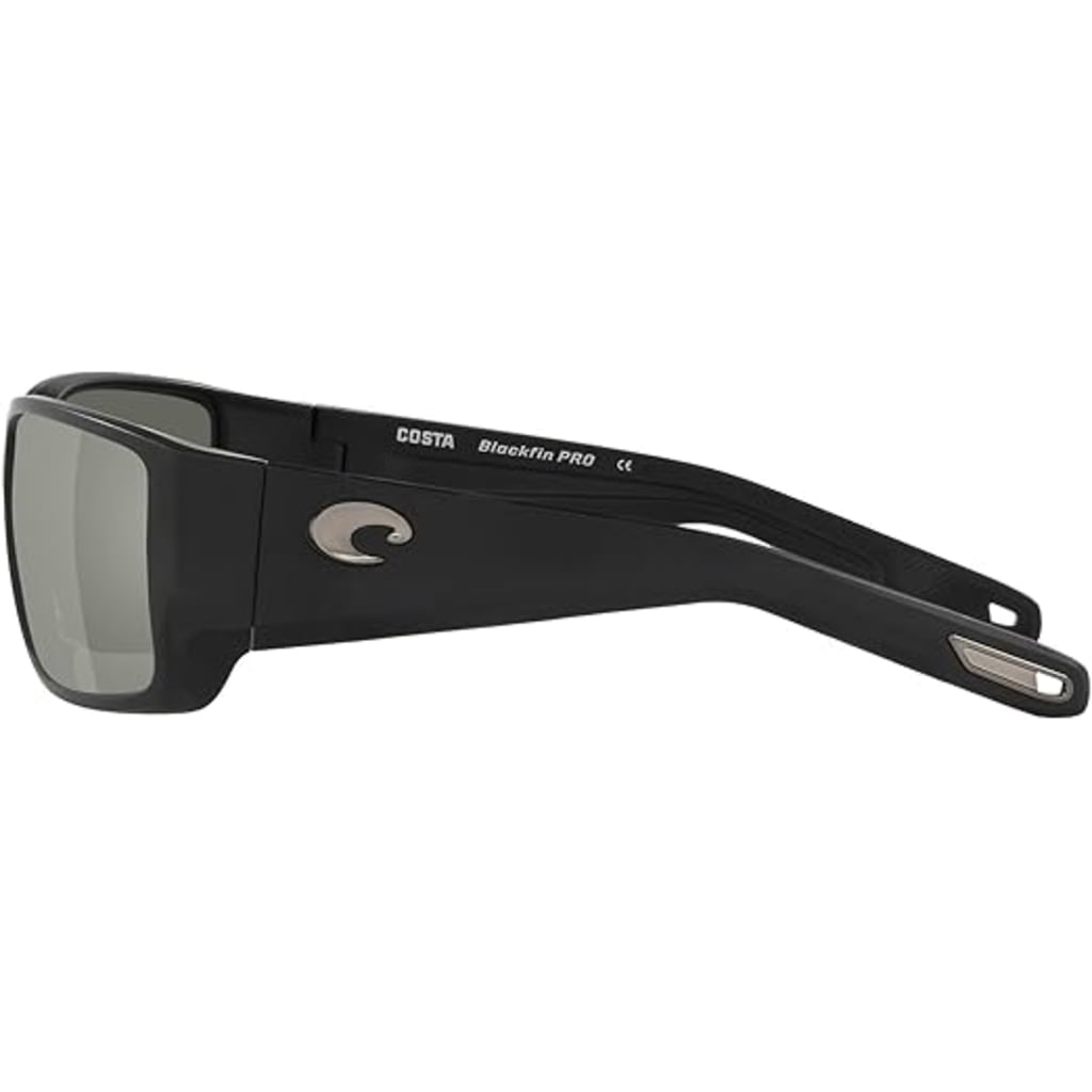 Costa Blackfin PRO Polarized Sunglasses - Matte Black Frame, Gray Mirror Lens