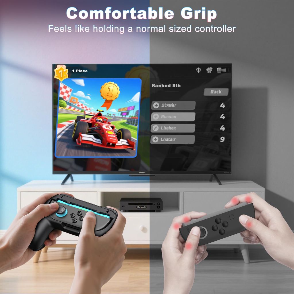 GammeefyPro for Switch 2 Joy-Con Grip (2025),  2 Pack (Black)