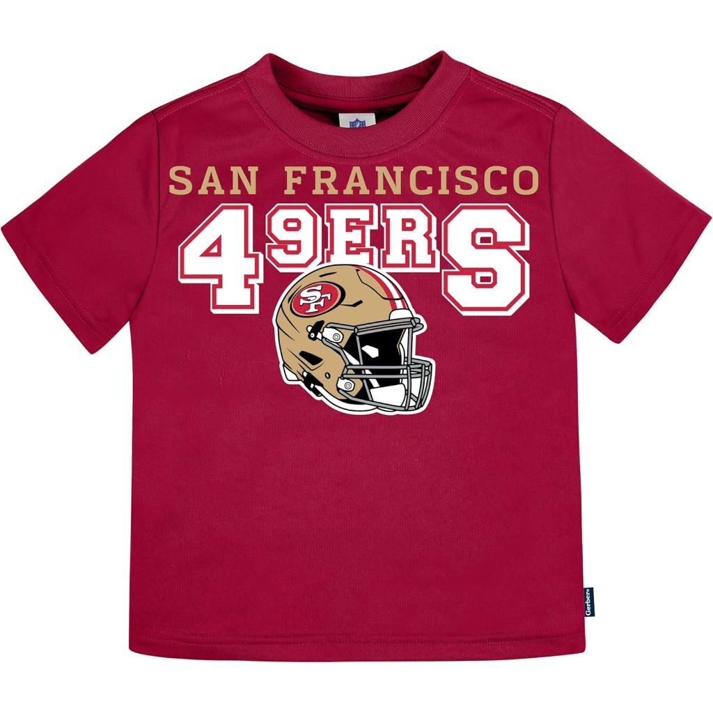Gerber NFL Unisex-Baby NFL Short Sleeve Team Fan Tee Shirt, Pack of 3 12Months5-7C1