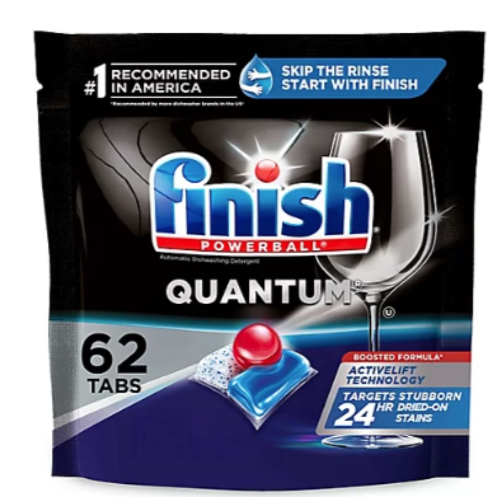 Finish Powerball Quantum Dishwasher Detergent Tabs - 62 Count
