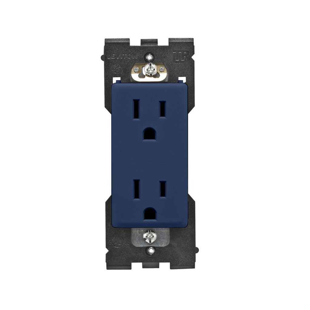 Leviton Renu Tamper-Resistant Outlet, 20-Amp, 125VAC, Rich Navy
