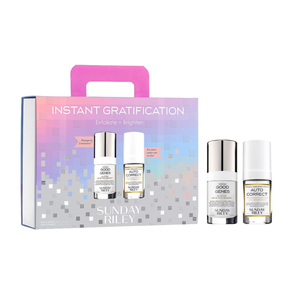 Sunday Riley Instant Gratification Exfoliate + Brighten Set