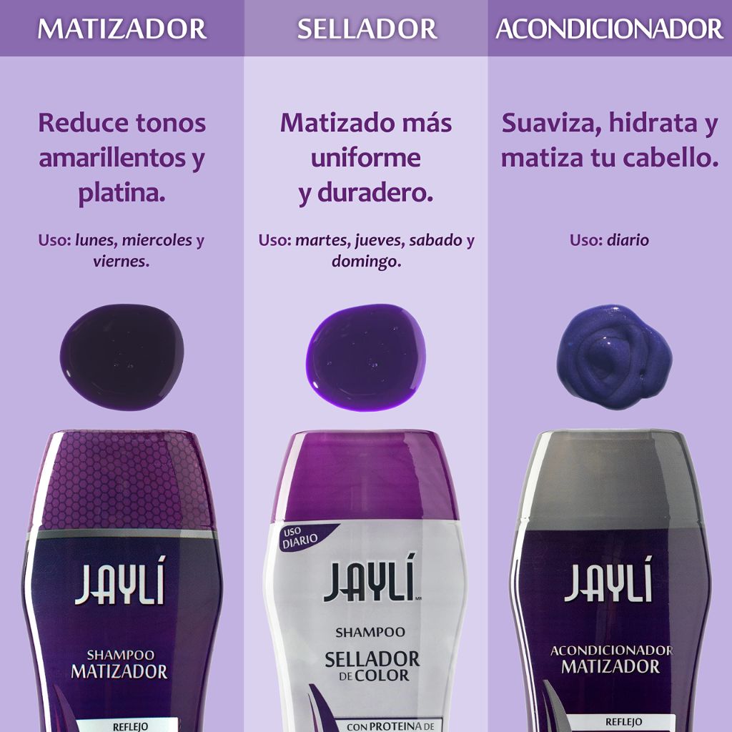 Blonde Toning Conditioner Jayli (Purple Toning for brassy and yellow tones) 14.8 Fl Oz