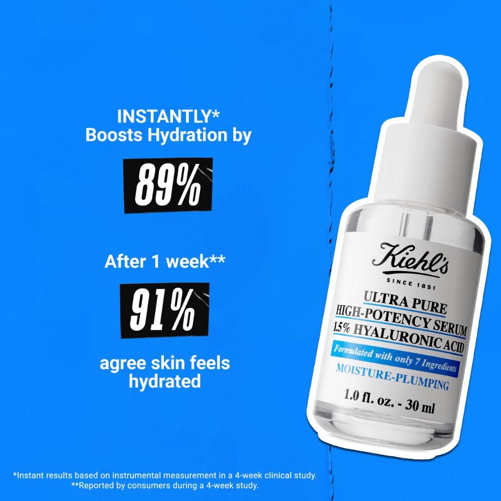 Kiehl's Ultra Pure High-Potency 1.5% Hyaluronic Acid Serum - Fragrance-free - 1 fl oz